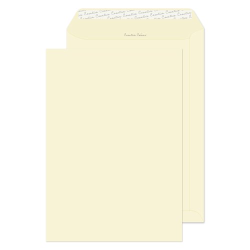 Blake Creative Colour Soft Ivory Peel & Seal Pocket 324X229mm 120Gm2 Pack 10 Code 63952 3P