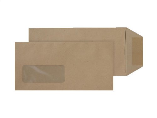 Blake Purely Everyday Manilla Window Gummed Pocket 220X110mm 80Gm2 Pack 1000 Code 66780W 3P