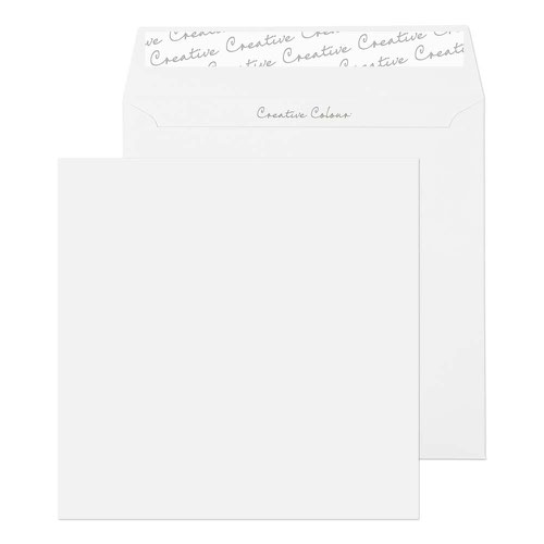 Blake Creative Colour Ice White Peel & Seal Square Wallet 155x155mm 120gsm Pack 500 Code 750