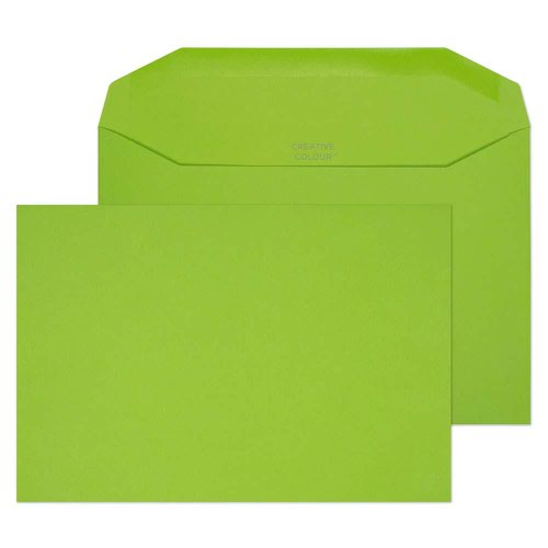 Blake Creative Colour Lime Green Gummed Mailer 162x235mm 120gsm Pack 500 Code 807M