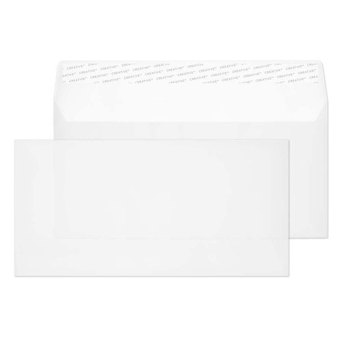 Blake Creative Senses Translucent White Peel & Seal Wallet 110x220mm 90gsm Pack 500 Code 815
