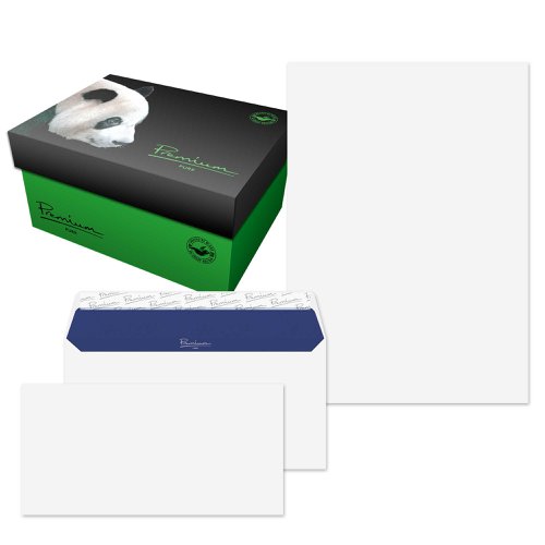 Blake Premium Pure SOHO Super White 120gsm Paper A4 (Pack 250) and Envelopes DL (Pack 50) Code 84670