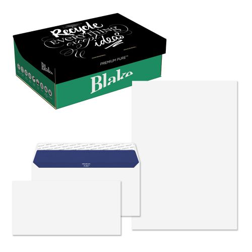 Blake Premium Pure Super White Wove Peel & Seal SoHo Box 210x297mm 120gsm Pack 250 Code 84670