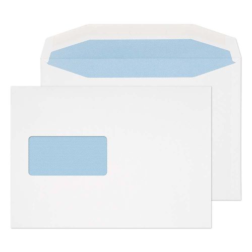 Blake Purely Everyday White Window Gummed Mailer 162X229mm 110Gm2 Pack 500 Code 8708 3P Blake Envelopes