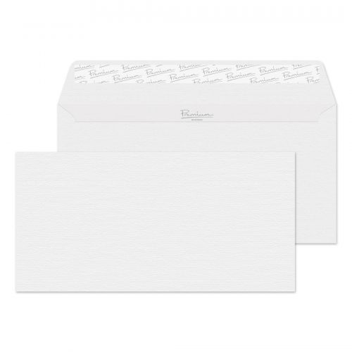 Blake Premium Business Wallet Peel and Seal Diamond White Laid DL 110x220 120gsm (Pk 500) Code 91882