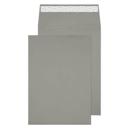 Blake Colour Storm Grey Peel & Seal Gusset Pocket 324x229mm 120gsm Pack 125 Code 9250