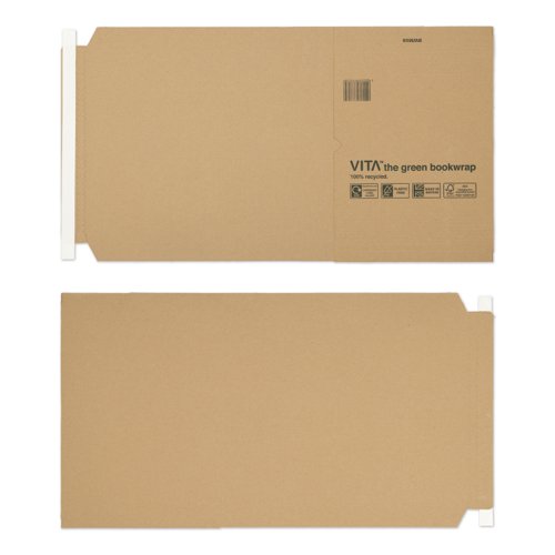 Blake Vita Manilla Peal and Seal Book Wrap Mailing Box 406x302x70mm (Pack 20) - BWM08