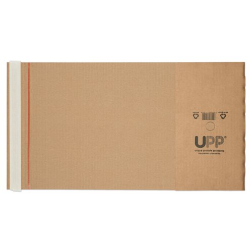 Send bulky, oversized items safely and securely with the UPP range of manilla bookwraps. Constructed from high quality corrugated cardboard, peel & seal sealing and rip strip for easy opening.