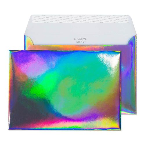 Blake Creative Shine Shimmering Rainbow Peel & Seal Wallet 162x229mm 140gsm Pack 100 Code EF390