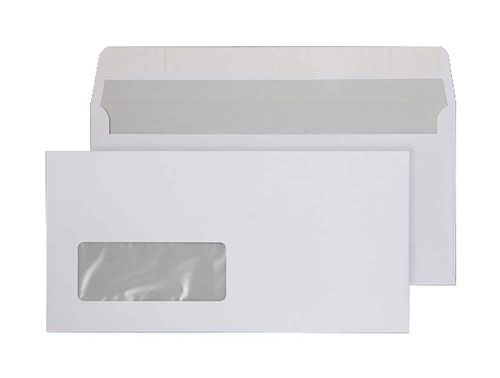 Blake Purely Everyday Bright White Window Peel & Seal Wallet 110X220mm 120Gm2 Pack 500 Code Env12 3P Blake Envelopes