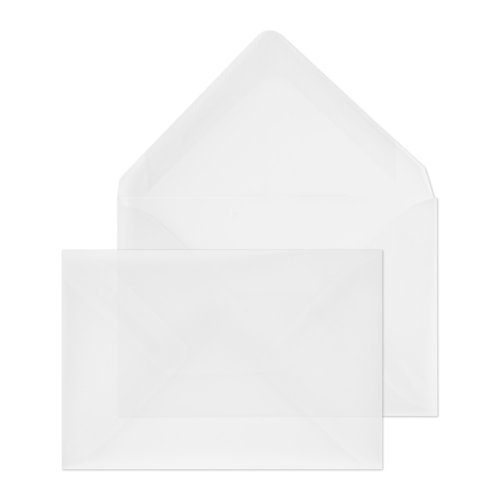 Blake Senses Translucent White Gummed Banker Invitation 62x98mm 90gsm Pack 1000 Code ENV2105