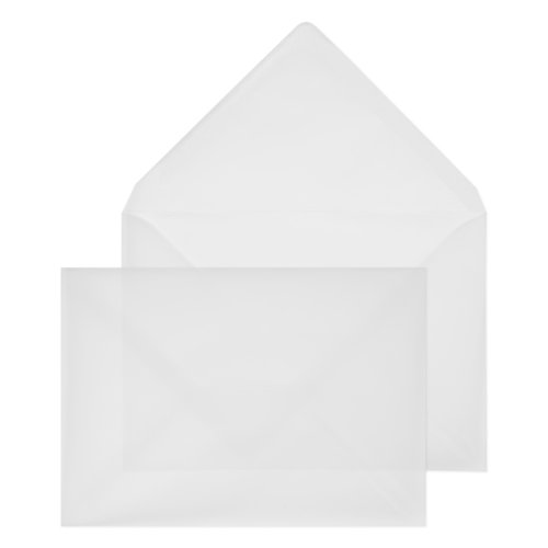 Blake Senses Translucent White Gummed Banker Invitation 114x162mm 92gsm Pack 500 Code ENV2215