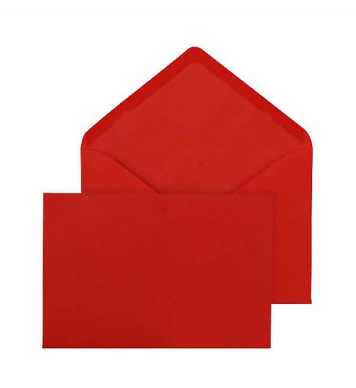 Blake Purely Everyday Red Gummed Banker Invitation 114X162mm 100Gm2 Pack 1000 Code Env2662 3P Blake Envelopes