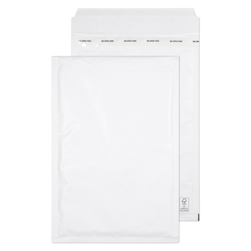 Blake Packaging Envelopes White Pocket Peel and Seal Bubble Padded 90gsm 340x220mm (Pack 100) - F/3