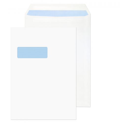 ValueX Pocket Envelope C4 Self Seal Window 90gsm White (Pack 250) - FL2892