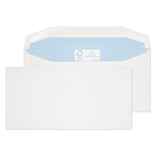 Purely Environmental Mailer Gummed White 90gsm DL 110x220mm Ref FSC275 Pk 1000 *10 Day Leadtime*