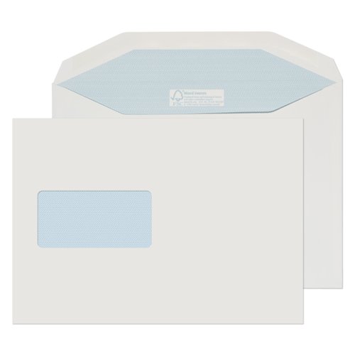 Blake Environmental White Window Gummed Mailer 162x229mm 130gsm Pack 500 Code FSC809