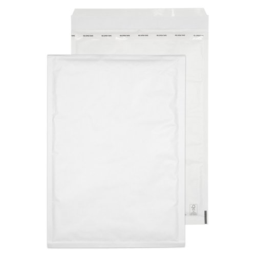 Blake Packaging Envelopes White Pocket Peel and Seal Bubble Padded 90gsm 300x430mm (Pack 50) - J/6