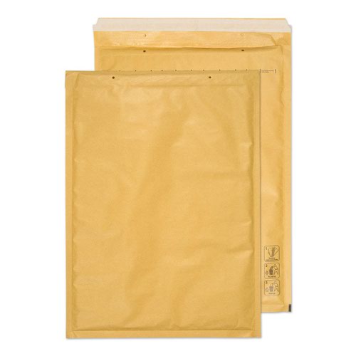 605194 | Lightweight bubble envelopes made using the traditional gold kraft.. Designed with strong peel & seal flap to ensure maximum security. The automatic choice for protective postal packaging. (Please note all dimensions are internal)