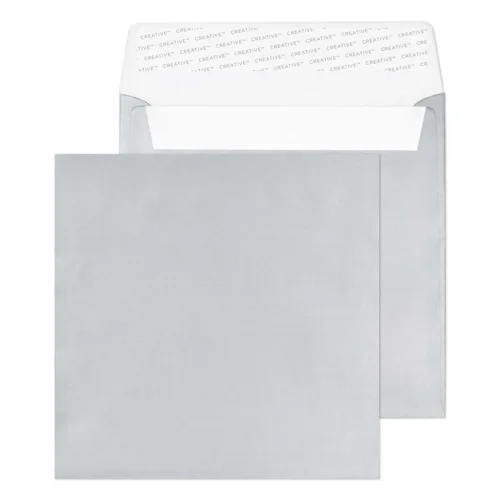 Blake Creative Shine Metallic Silver Peel & Seal Square Wallet 160X160mm 130G Pk500 Code M612 3P
