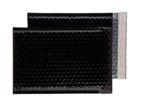 Blake Purely Packaging Black Metallic Padded Peel and Seal C5+ 250x180mm 70µm (Pack 100) Code MBB250