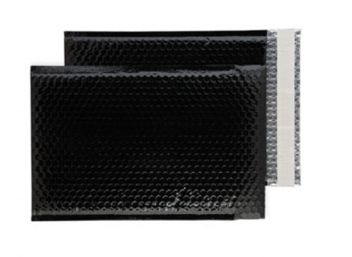 Blake Purely Packaging Black Metallic Padded Peel and Seal C4+ 324x230mm 70µm (Pack 100) Code MBB324