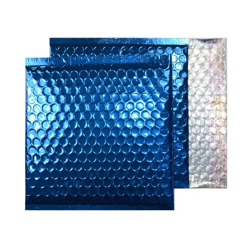 Blake Purely Packaging Blue Metallic Padded Peel and Seal CD 165x165mm 70µm (Pack 200) Code MBBLU165