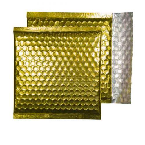 Blake Purely Packaging Gold Metallic Padded Envelopes Peel and Seal CD 165x165 (Pk200) Code MBGOL165