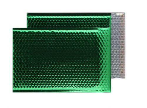 Blake Purely Packaging Green Metallic Padded Peel and Seal C4 324x230mm 70µm (Pk 100) Code MBGRE324