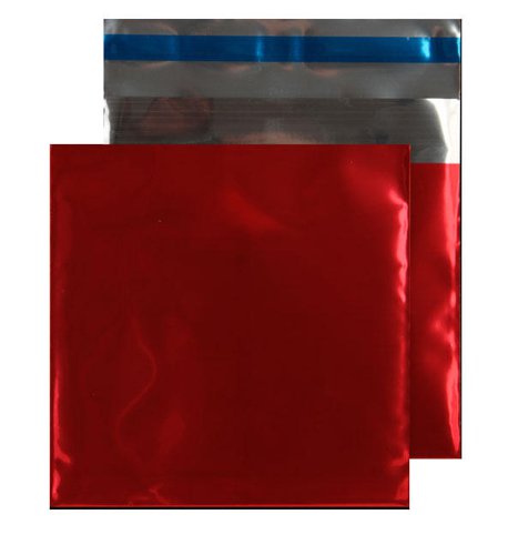 Blake Purely Packaging Metallic Foil Wallet Peel and Seal Red 165x165mm 70µm (Pack 250) Code MF706