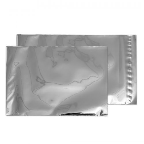 Blake Purely Packaging Metallic Foil Pocket Peel and Seal Silver C5 229x162 70µm (Pk 250) Code MF812