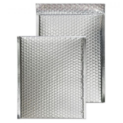 Blake Purely Packaging Brushed Chrome Matt Metallic Bubble Peel and Seal C4 (Pack 100) Code MTA324