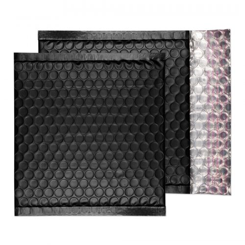 Blake Purely Packaging Charcoal Black Matt Metallic Bubble Peel and Seal CD (Pack 100) Code MTB165