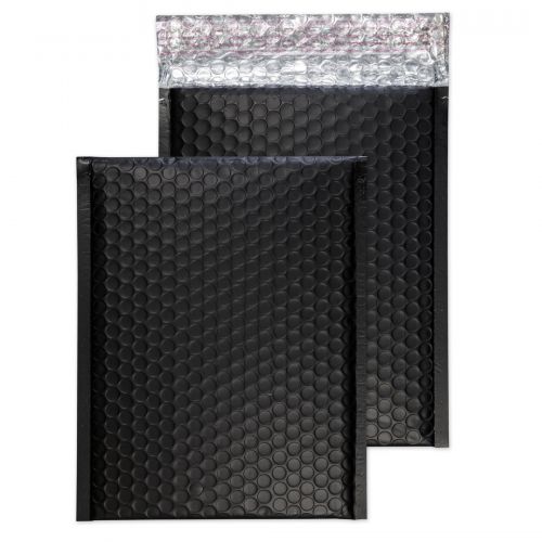 Blake Purely Packaging Charcoal Black Matt Metallic Bubble Peel and Seal C5+ (Pack 100) Code MTB250