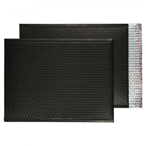 Blake Purely Packaging Charcoal Black Matt Metallic Bubble Peel and Seal C3 450x324 Pk50 Code MTB450