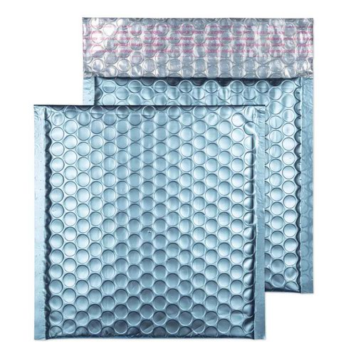 Blake Purely Packaging Cotton Blue Peel & Seal Tape Padded Bubble Pocket 165x165mm 70Mu Pack 100 Code MTCB165