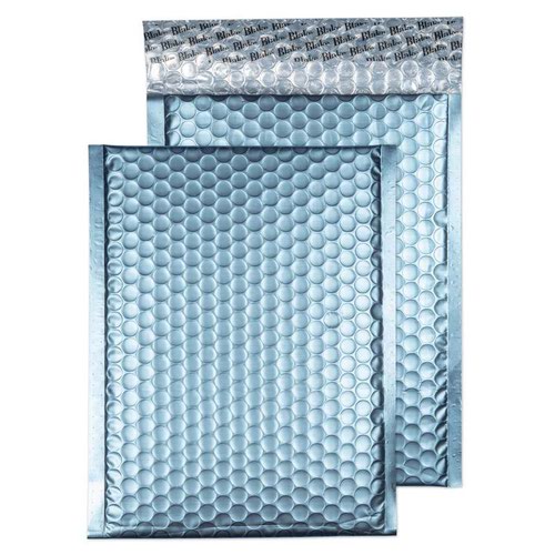 Blake Purely Packaging Cotton Blue Peel & Seal Padded Bubble Pocket 250x180mm 70Mu Pack 100 Code MTCB250