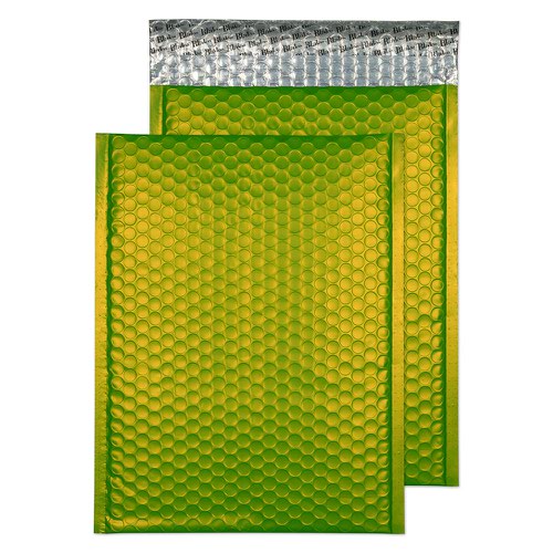 Blake Purely Packaging Lime Green Peel & Seal Padded Bubble Pocket 324x230mm 70Mu Pack 100 Code MTLG324