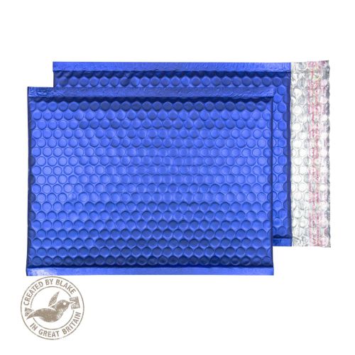 Blake Purely Packaging Neon Blue Matt Metallic Bubble Peel and Seal C5+ 250x180mm Pk100 Code MTNB250