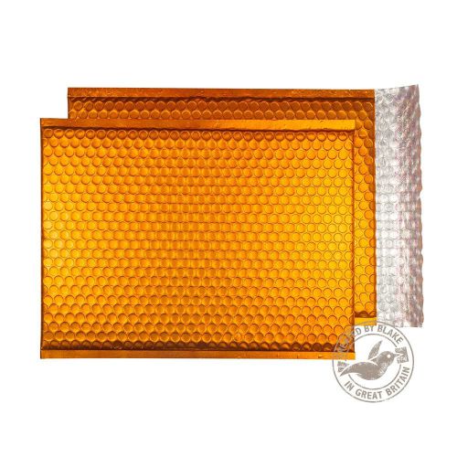 Blake Purely Packaging Flame Orange Matt Metallic Bubble Peel and Seal C4 324x230 Pk 100 Code MTO324