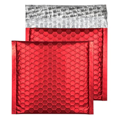 Blake Purely Packaging Pillar Box Red Peel & Seal Padded Bubble Wallet 165x165mm 70Mu Pack 100 Code MTPBR165