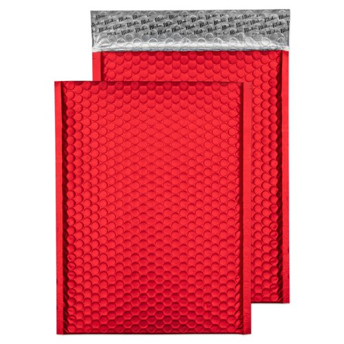 Blake Purely Packaging Pillar Box Red Peel & Seal Padded Bubble Pocket 324x230mm 70Mu Pack 100 Code MTPBR324