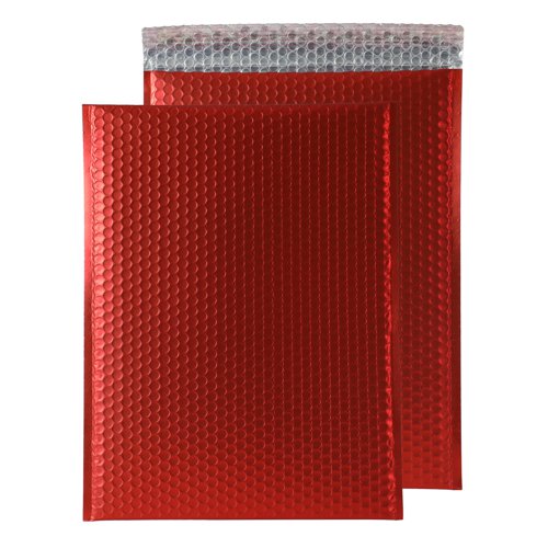 Blake Colour Packaging Chilli Haze Peel and Seal Metallic Matt Bubble 450 x 324mm 70Mu Pack 50 Code MTR450