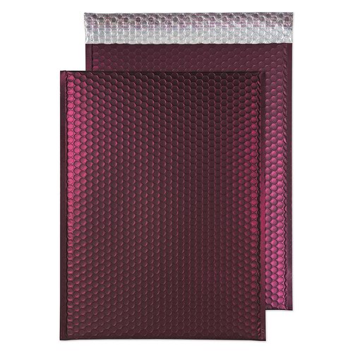 605333 | These snazzy matt metallic finish bubble envelopes provide ultimate design opportunities in protective mailings. (Please note all dimensions are internal)