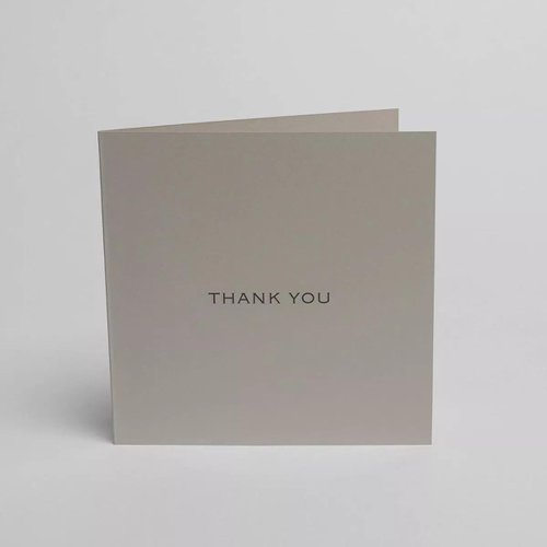 Blake Note Cards Storm Grey Indigo Thank You Notecard 150 x 150mm 270gsm Pack 5 Code NCB1325/5