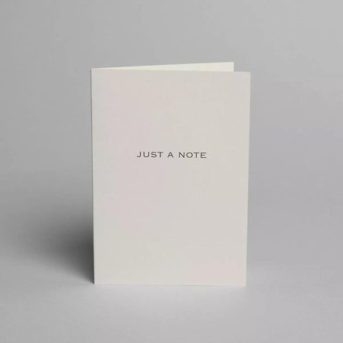 Blake Note Cards Oyster Wove Indigo Just a Note Notecard 148 x 105mm 330gsm Pack 5 Code NCB3211/5
