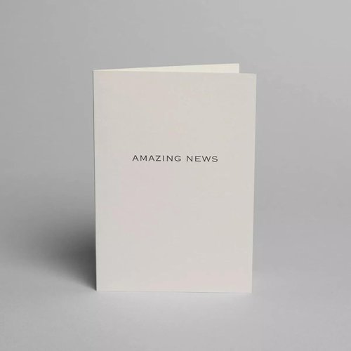 Blake Note Cards Oyster Wove Indigo Amazing News Notecard 148 x 105mm 330gsm Pack 5 Code NCB4211/5