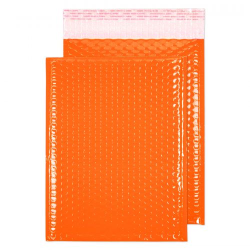 605338 Blake Purely Packaging Orange Neon Gloss Peel & Seal Pocket 340X240mm 70Mu Pack 100 Code Ngo340 3P