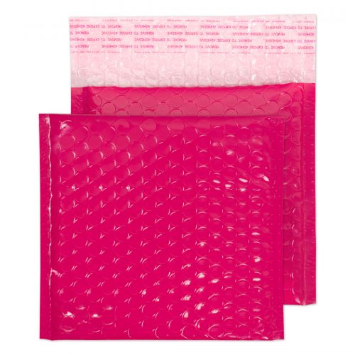 Blake Purely Packaging Pink Neon Gloss Peel & Seal Square Wallet 165X165mm 70Mu Pk100 Code Ngp165 3