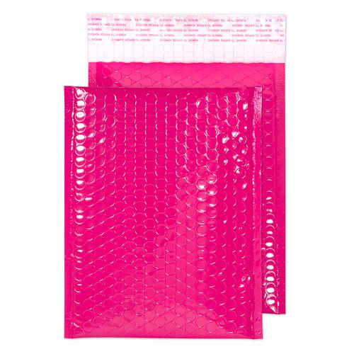 Blake Purely Packaging Pink Neon Gloss Peel & Seal Pocket 250x180mm 70Mu Pack 100 Code NGP250